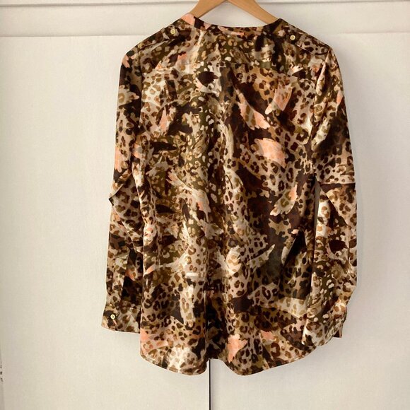 Calvin Klein Blouse S | Abstract Animal Print | Classy & Chic - Picture 6 of 11